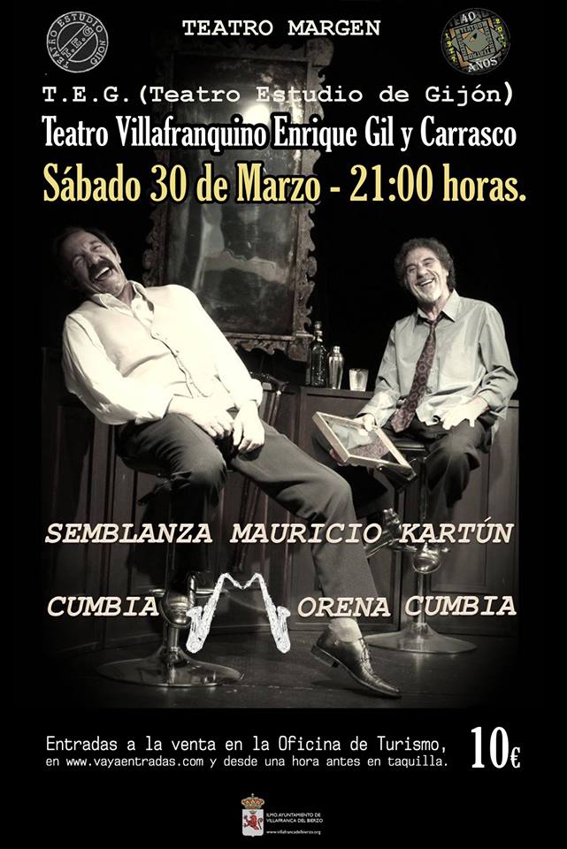 Foto de Semblanza Mauricio Kartún - Cumbia Morena Cumbia en el Teatro Villafranquino