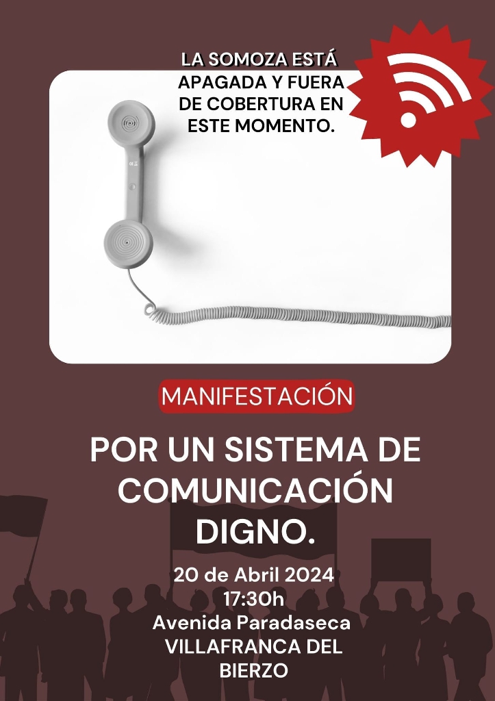 La Somoza berciana se manifestará en Villafranca del Bierzo por unas telecomunicaciones