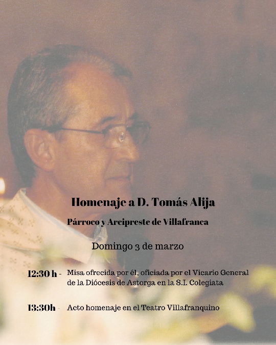 Foto de Video del homenaje D. Tomás Alija Carbajo